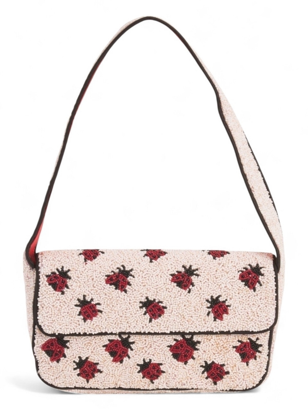 NWT Viral Beaded Bag Ladybug Beaded Shoulder Bag Purse